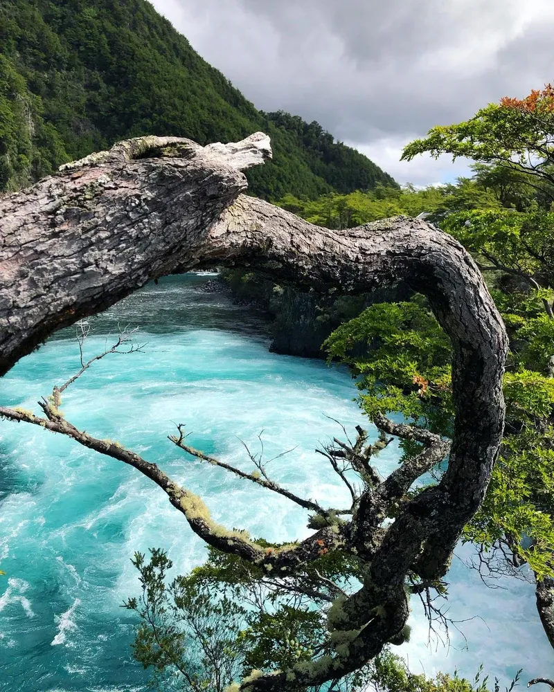 Petrohue Waterfalls view 1